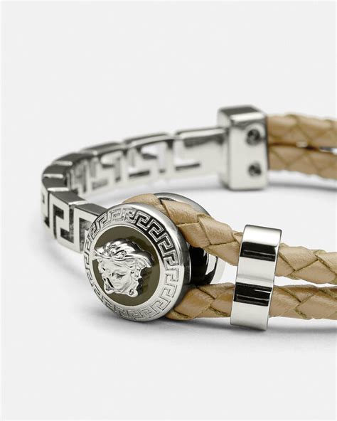 pulseira masculina versace|versace bracelets for men.